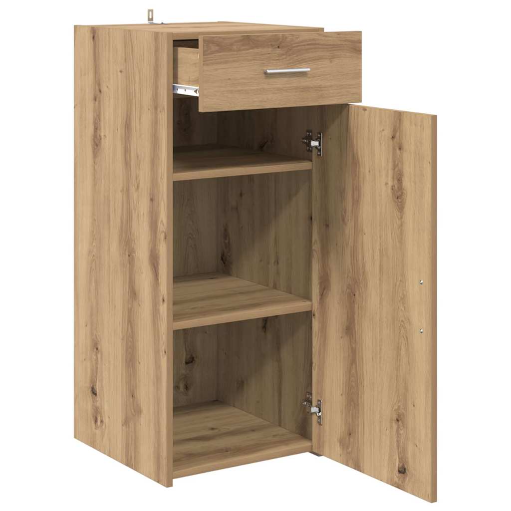 Sideboard Schwarz Eichen-Optik 42,5 x 40 x 93 cm Holzwerkstoff