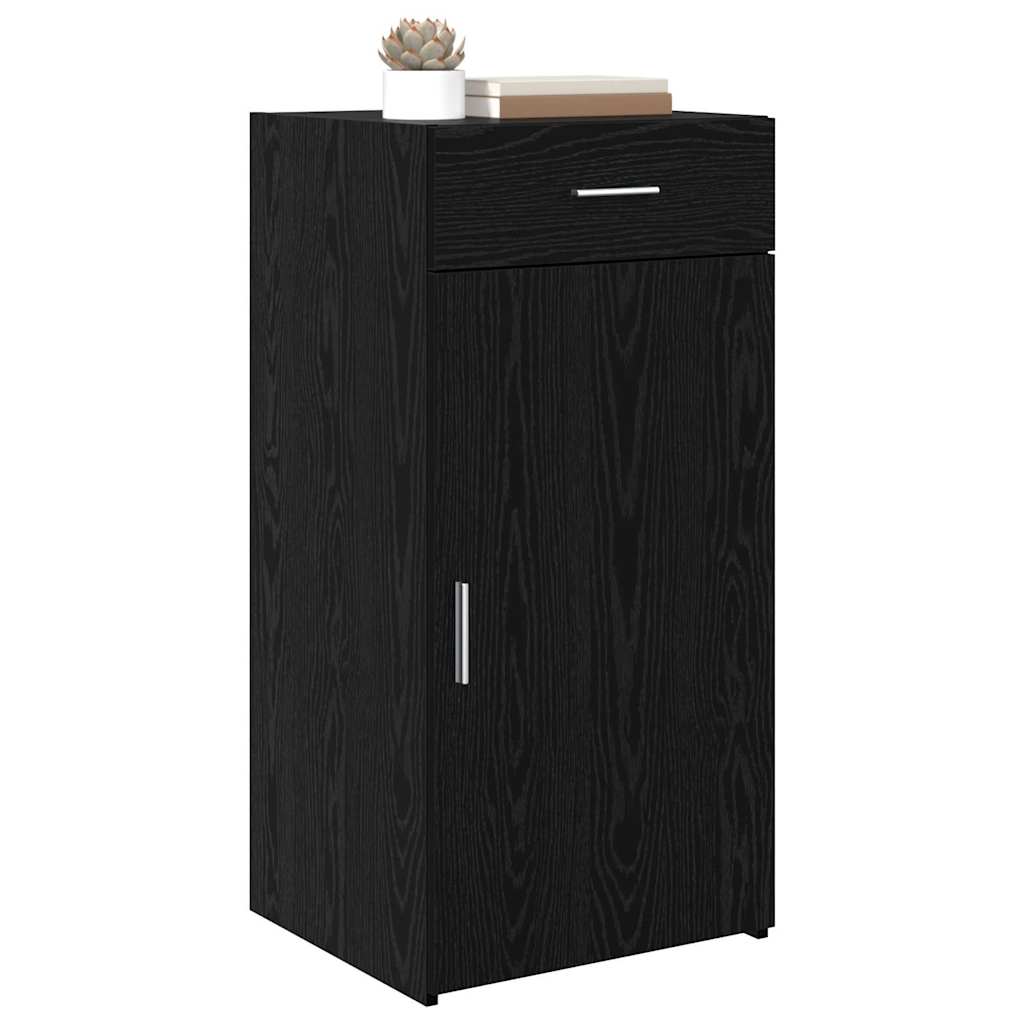 Sideboard Schwarz Eichen-Optik 42.5 x 40 x 93 cm Holzwerkstoff