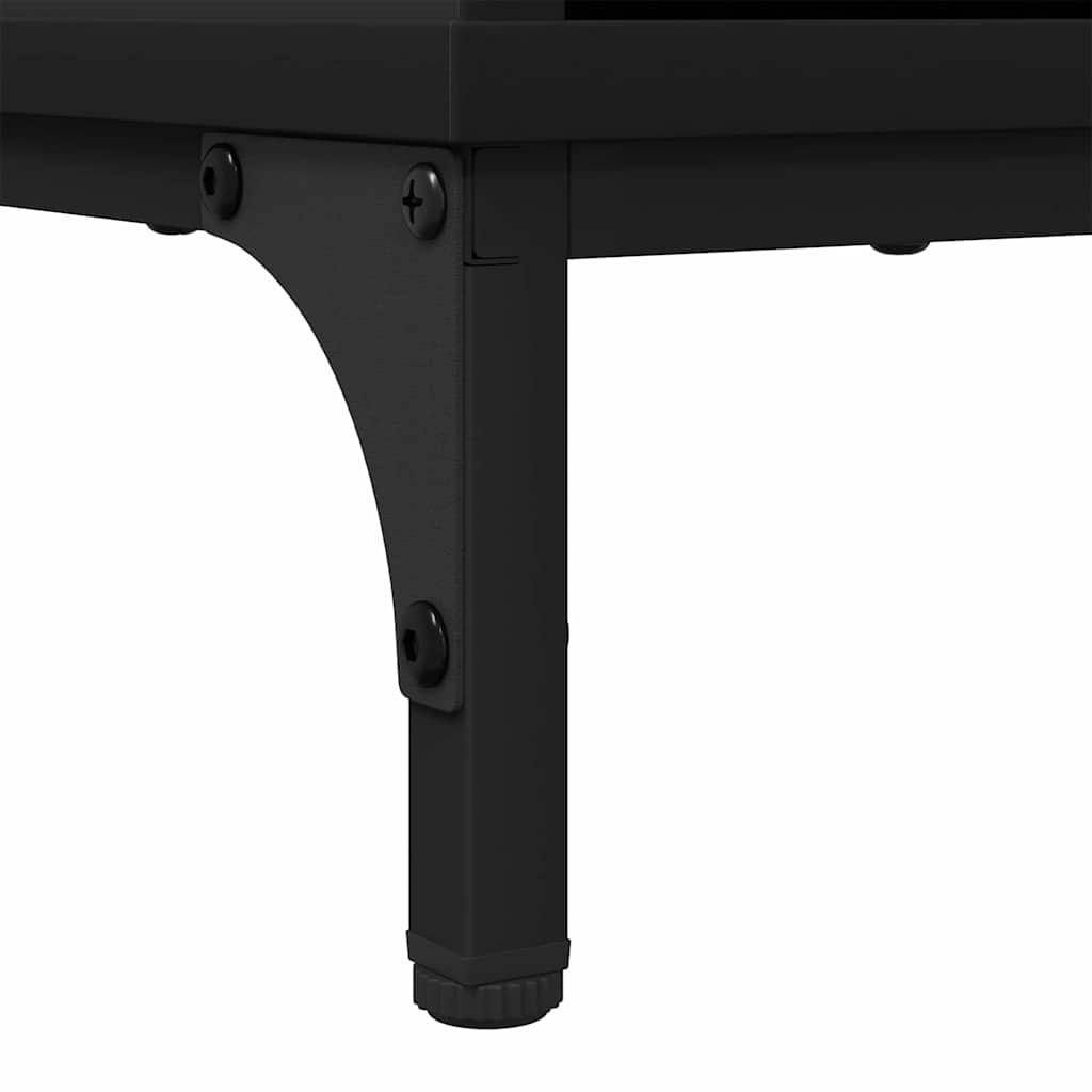 Sideboard Schwarz 69,5 x 33 x 82 cm Holzwerkstoff