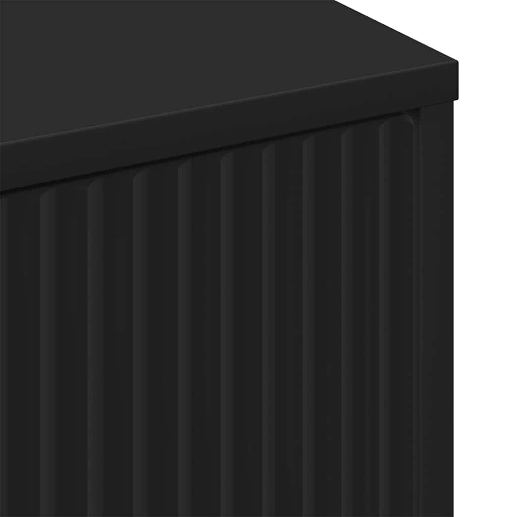 Sideboard Schwarz 69,5 x 33 x 82 cm Holzwerkstoff