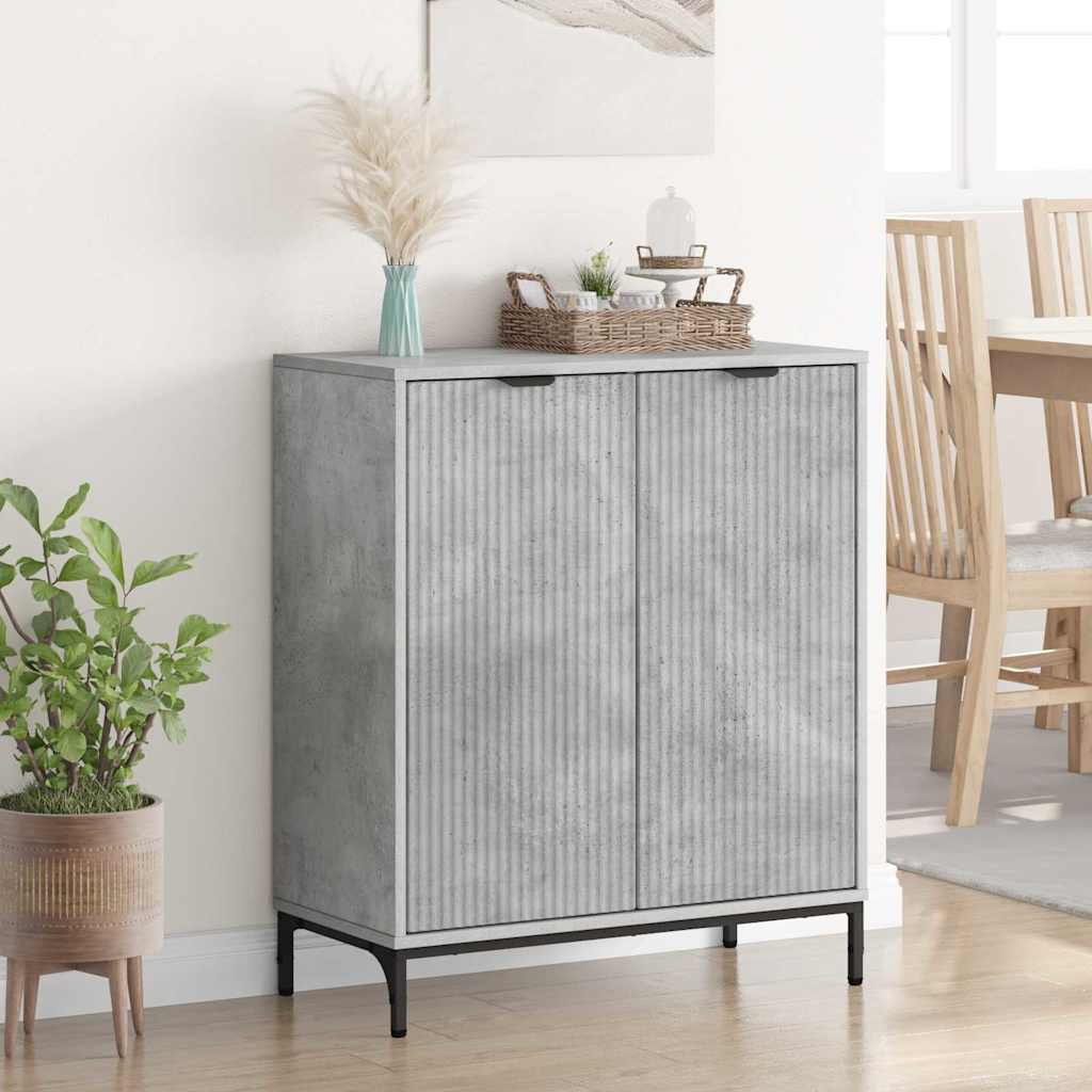 Sideboard Betongrau 69,5 x 33 x 82 cm Holzwerkstoff