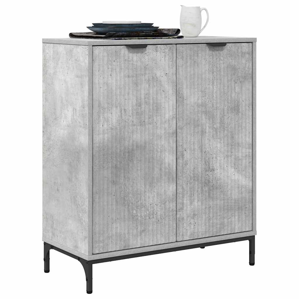 Sideboard Betongrau 69,5 x 33 x 82 cm Holzwerkstoff