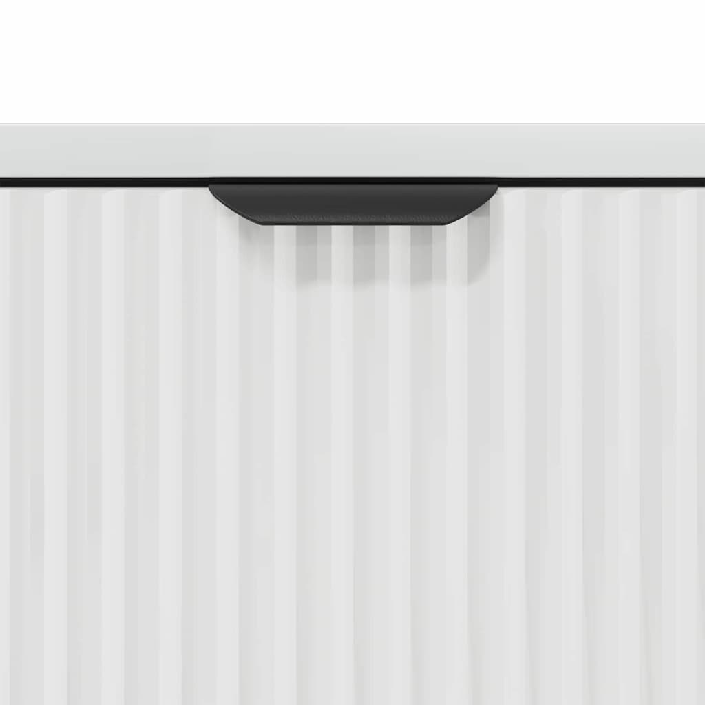 Sideboard Hochglanz-Weiß 69,5 x 33 x 82 cm Holzwerkstoff