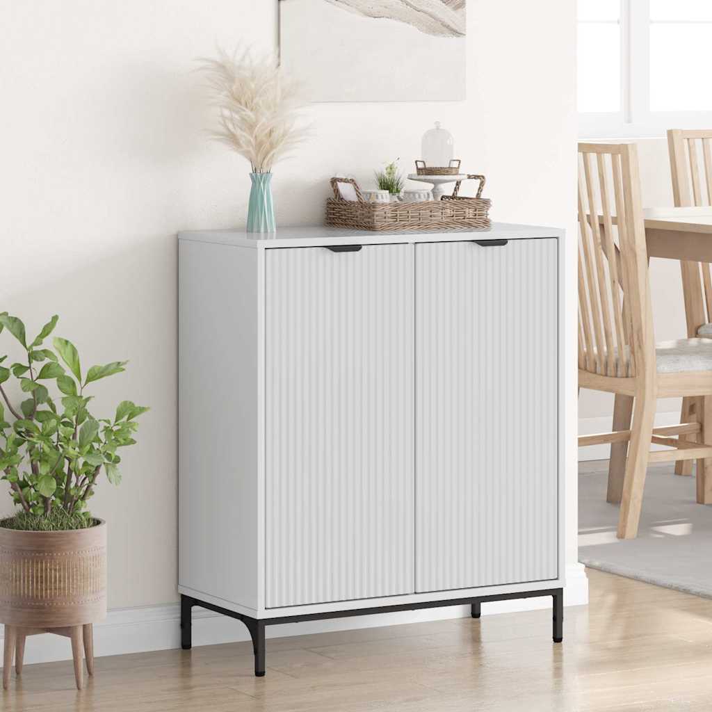 Sideboard Hochglanz-Weiß 69,5 x 33 x 82 cm Holzwerkstoff