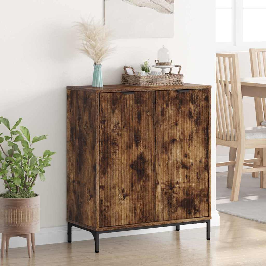 Sideboard Räuchereiche 69,5 x 33 x 82 cm Holzwerkstoff