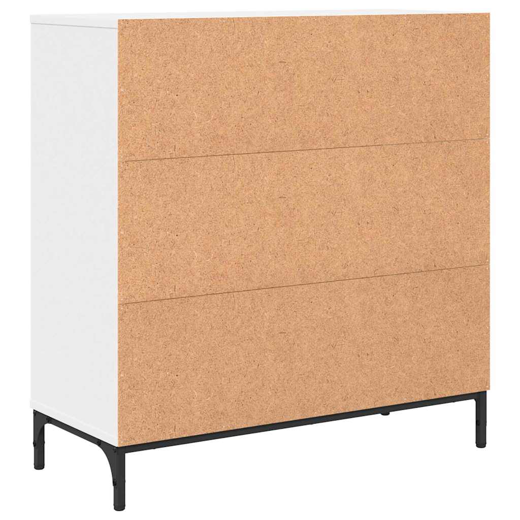 Sideboard mit Schubladen Weiß 79,5 x 33 x 82 cm Holzwerkstoff