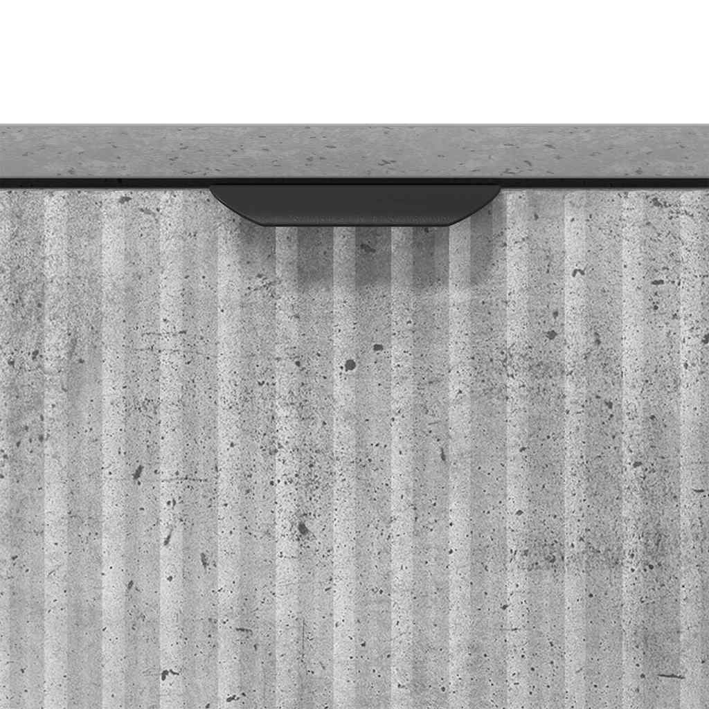 Sideboard Betongrau 79,5 x 33 x 82 cm Holzwerkstoff
