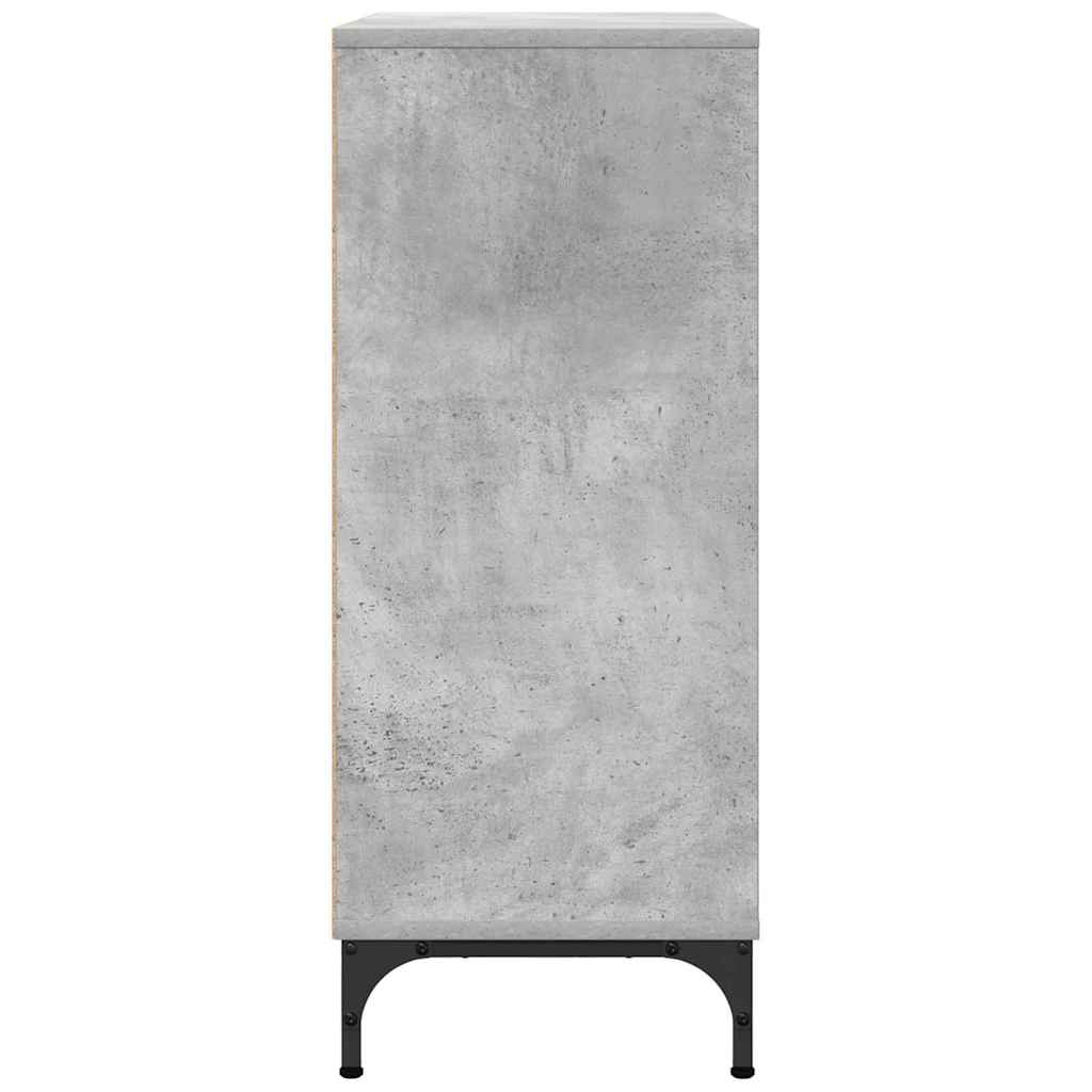 Sideboard Betongrau 79,5 x 33 x 82 cm Holzwerkstoff