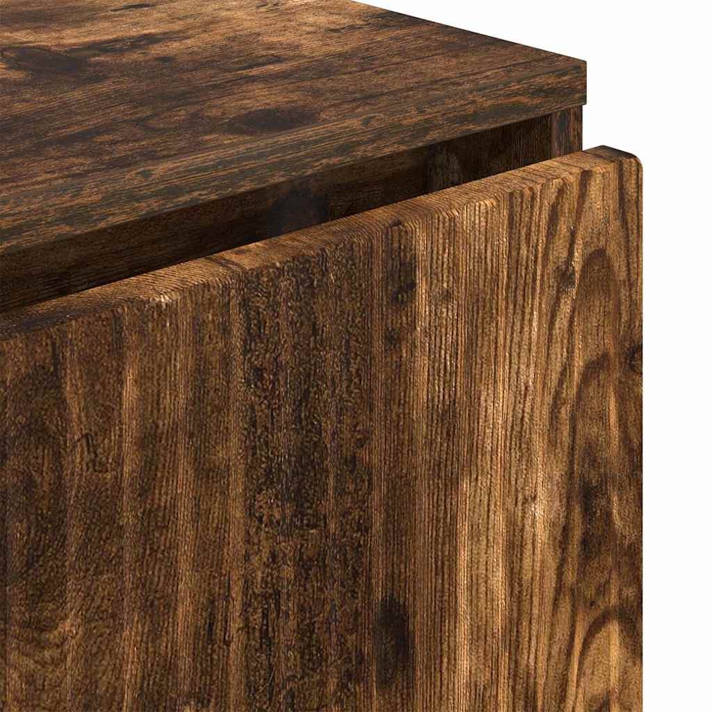 Sideboard Räuchereiche 79,5 x 33 x 82 cm Holzwerkstoff