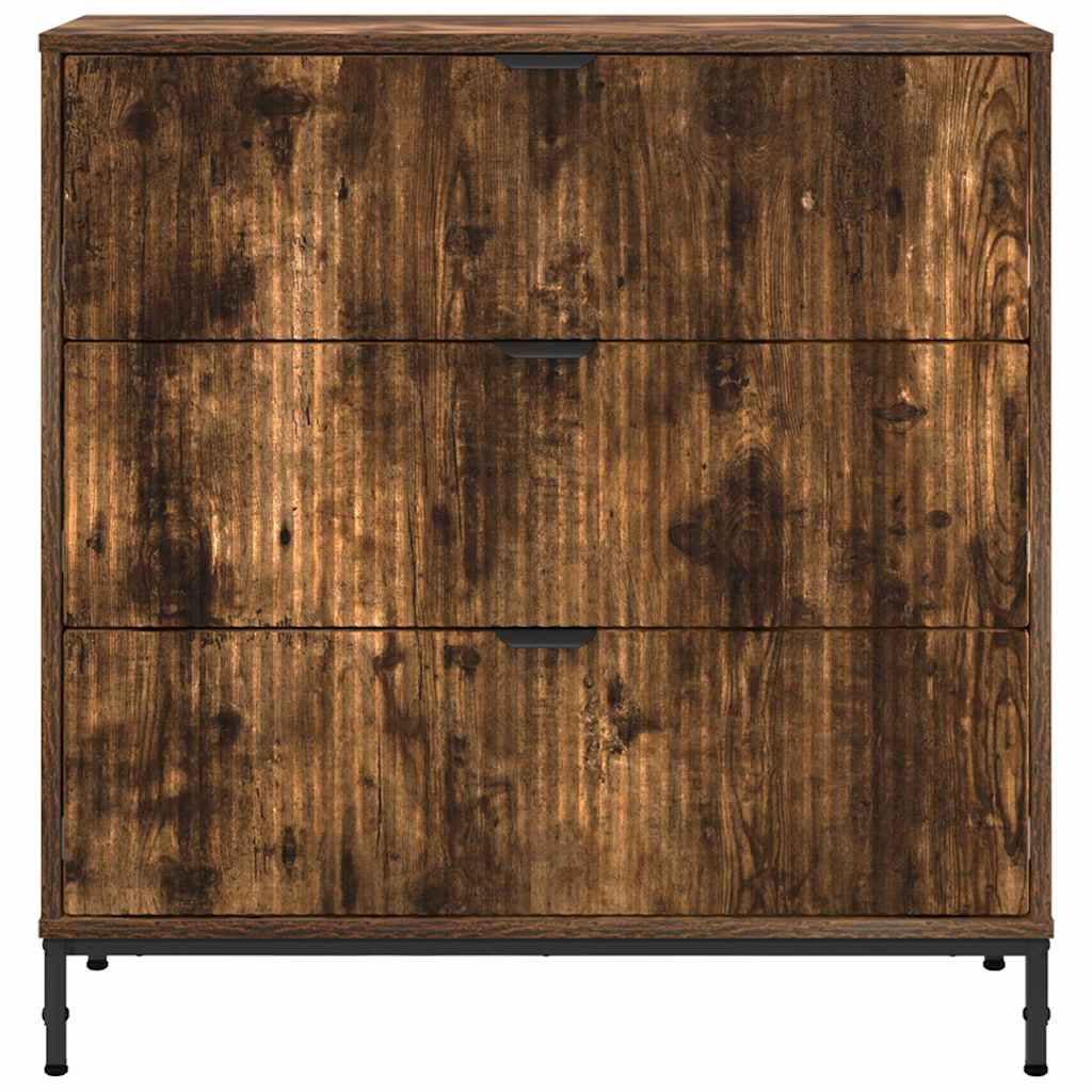 Sideboard Räuchereiche 79,5 x 33 x 82 cm Holzwerkstoff