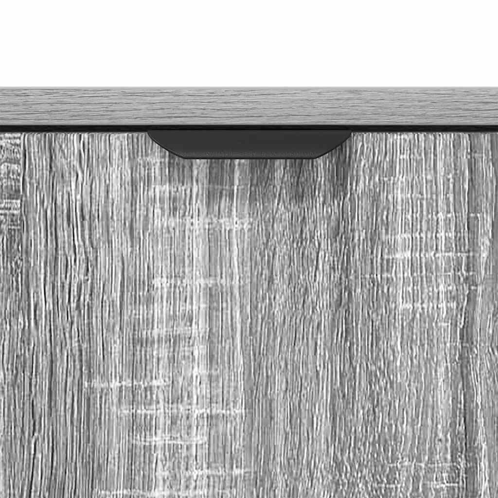 Sideboard Grau Sonoma 79,5 x 33 x 82 cm Holzwerkstoff