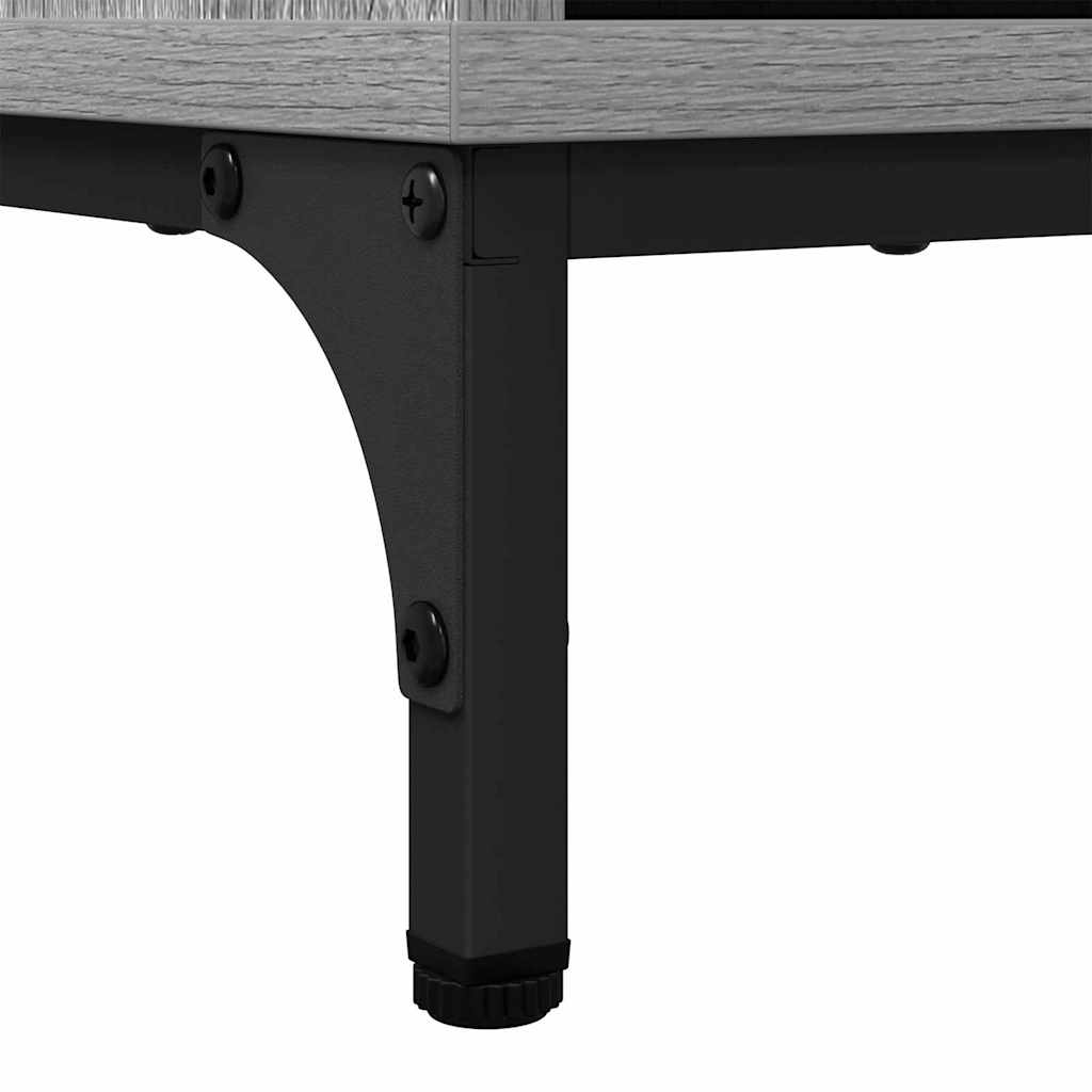 Sideboard Grau Sonoma 79,5 x 33 x 82 cm Holzwerkstoff