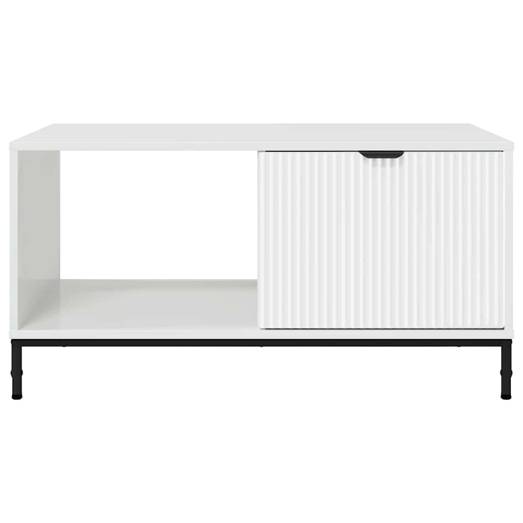 Couchtisch Hochglanz-Weiß 90 x 49 x 46 cm Holzwerkstoff