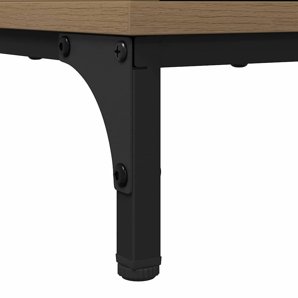 Couchtisch Eiche handwerklich 90 x 49 x 46 cm Holzwerkstoff