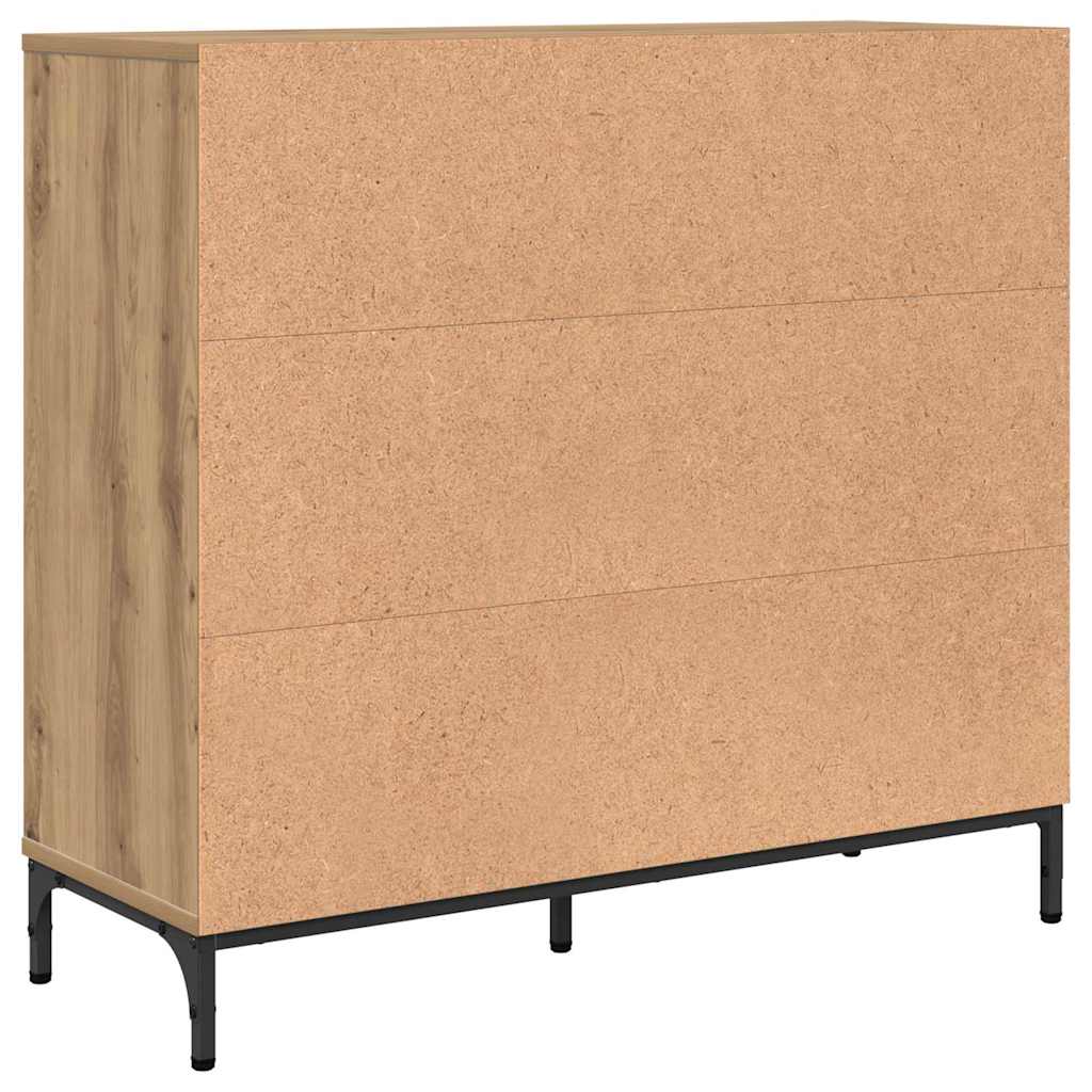 Sideboard Artisan-Eiche 89,5 x 33 x 82 cm Holzwerkstoff