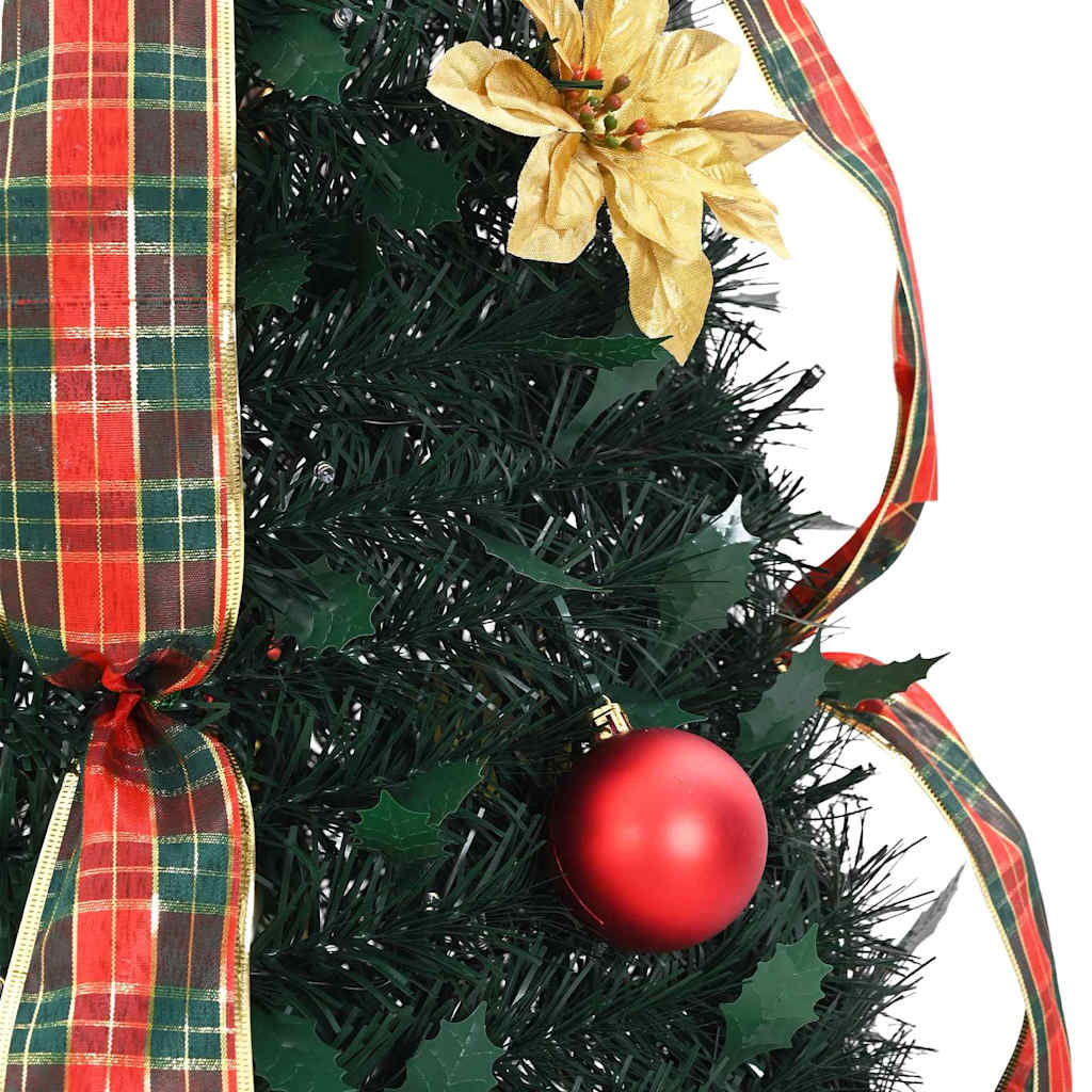 Künstlicher Weihnachtsbaum mit 50 LEDs Grün 120 cm PVC