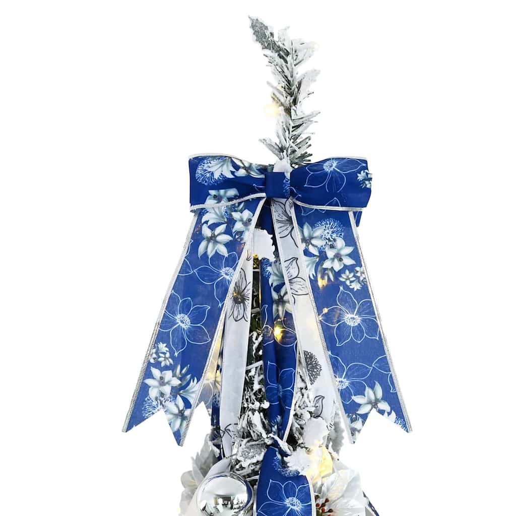 Künstlicher Weihnachtsbaum mit 100 LEDs Grün 150 cm PVC