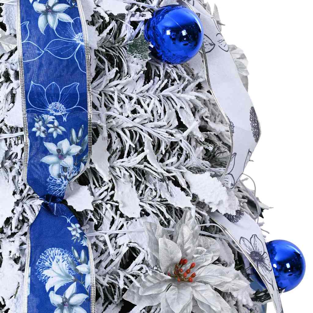 Künstlicher Weihnachtsbaum mit 100 LEDs Grün 150 cm PVC