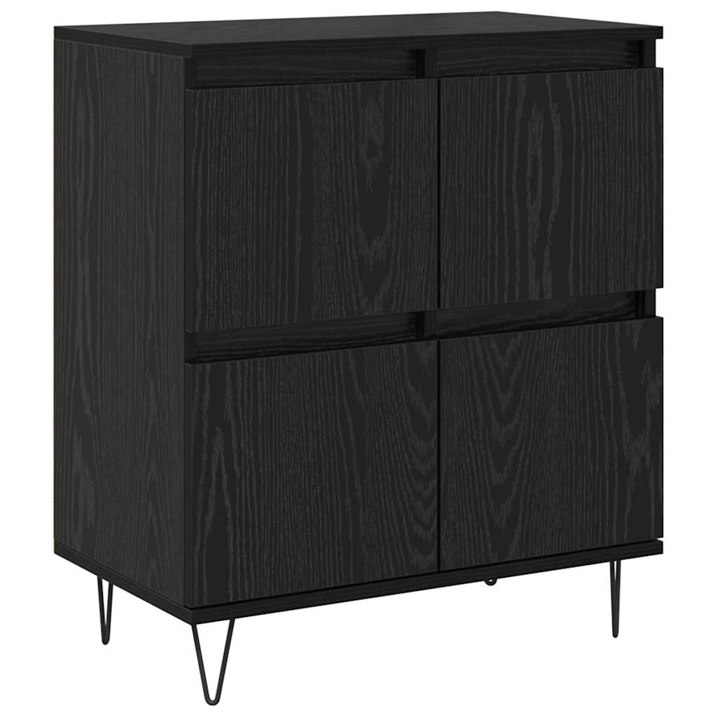 Sideboards 3 pcs Schwarze Eiche 180 x 35 x 70 cm Holzwerkstoff