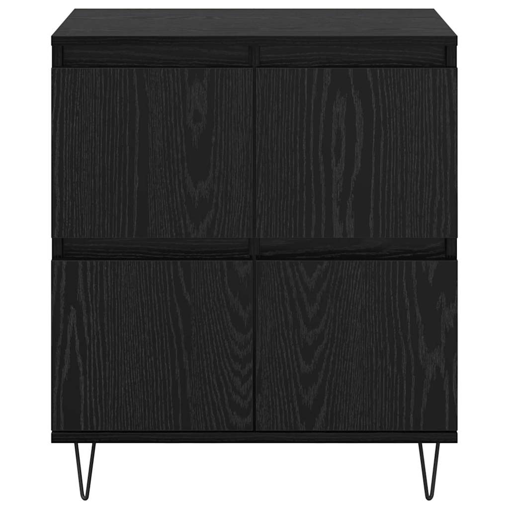 Sideboards 3 pcs Schwarze Eiche 180 x 35 x 70 cm Holzwerkstoff