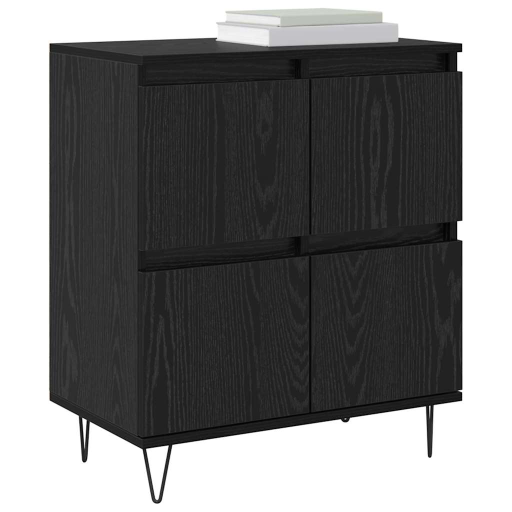 Sideboards 3 pcs Schwarze Eiche 180 x 35 x 70 cm Holzwerkstoff