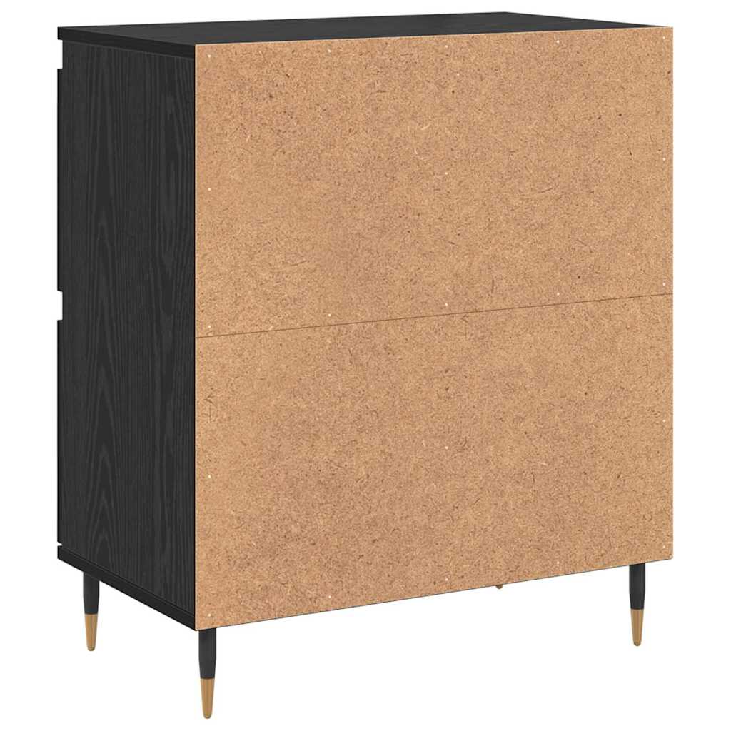 Sideboards 2 pcs Schwarze Eiche 120 x 35 x 70 cm Holzwerkstoff