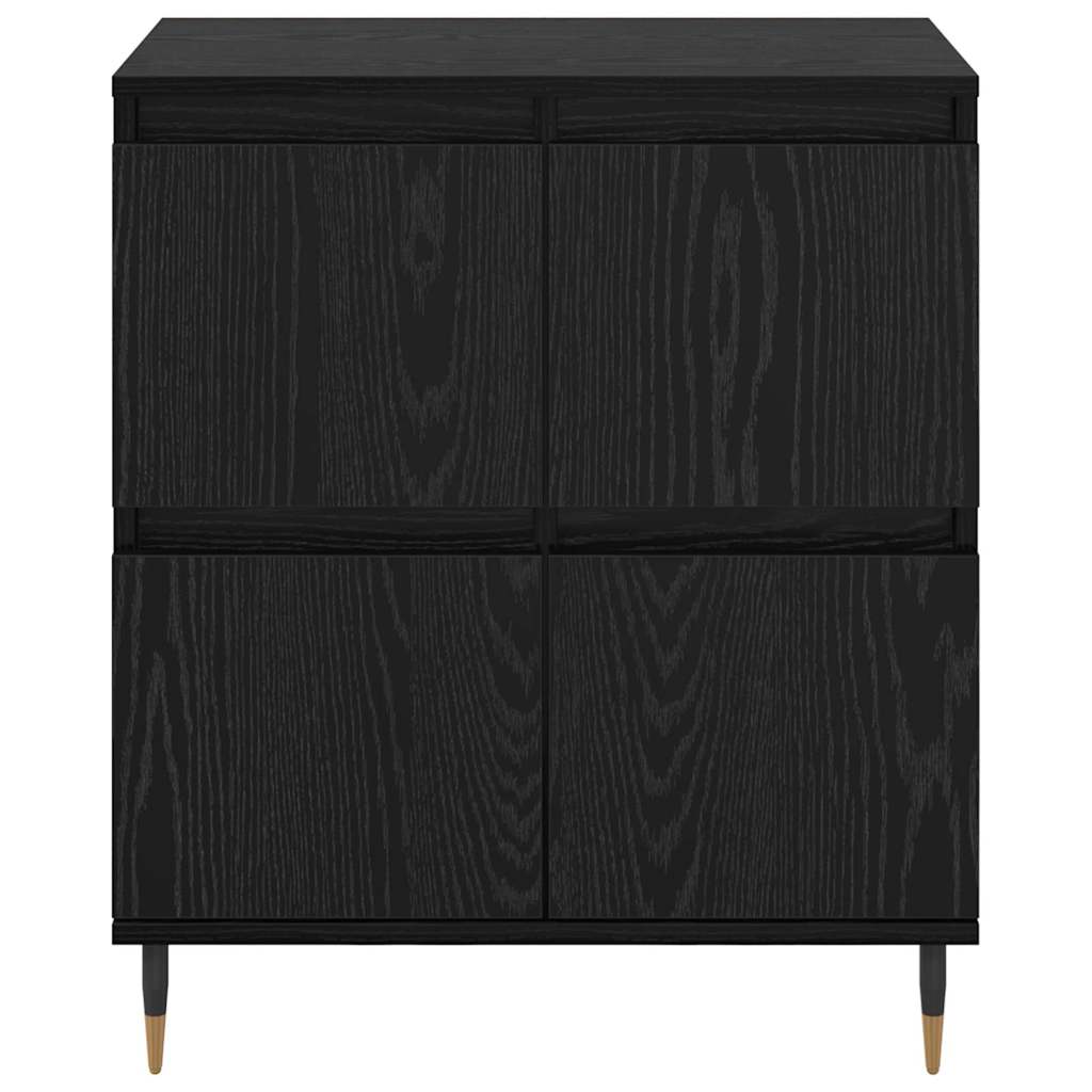 Sideboards 2 pcs Schwarze Eiche 120 x 35 x 70 cm Holzwerkstoff