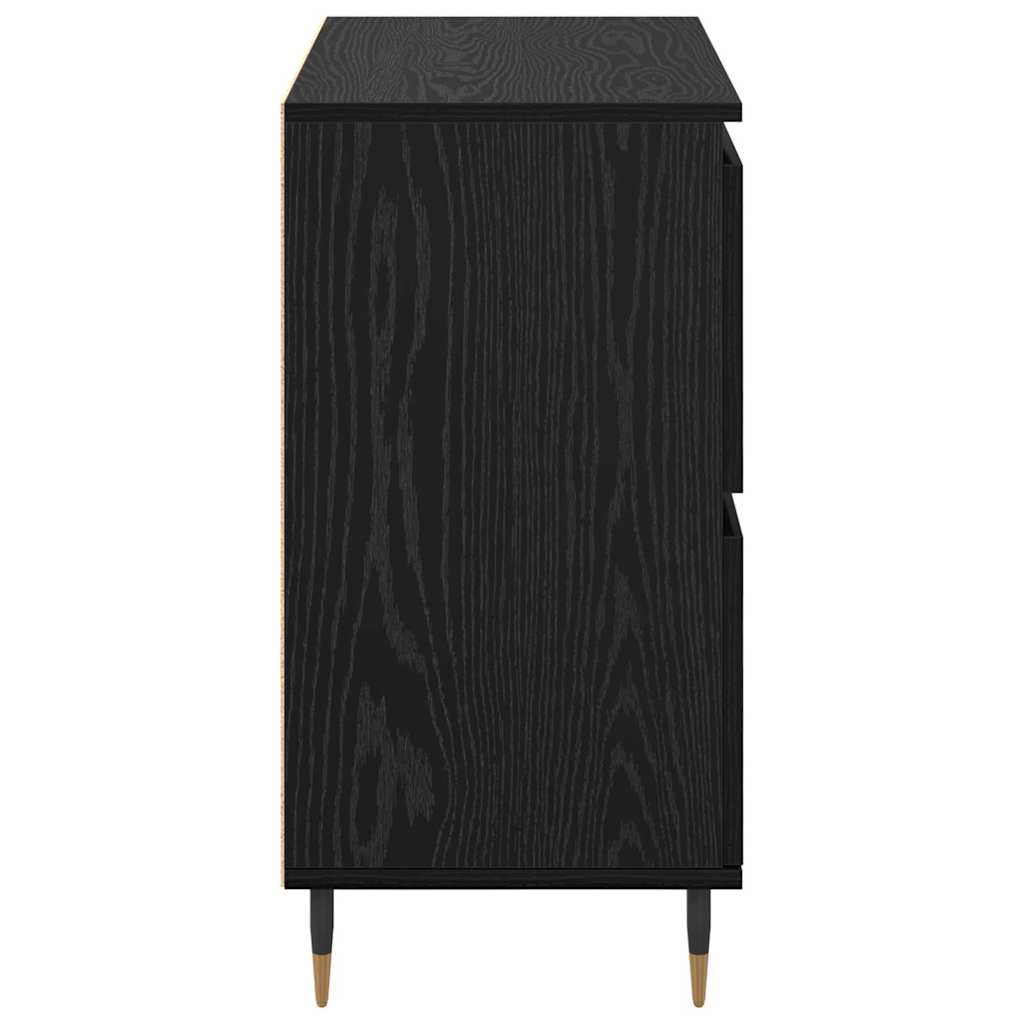 Sideboards 2 pcs Schwarze Eiche 120 x 35 x 70 cm Holzwerkstoff