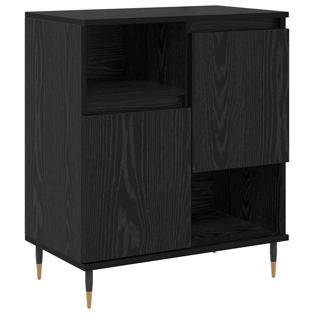 Sideboards 3 pcs Schwarze Eiche 180 x 35 x 70 cm Holzwerkstoff