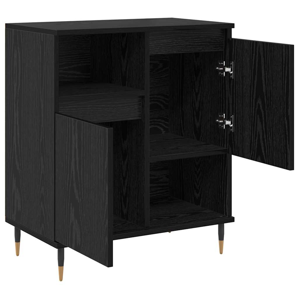 Sideboards 3 pcs Schwarze Eiche 180 x 35 x 70 cm Holzwerkstoff