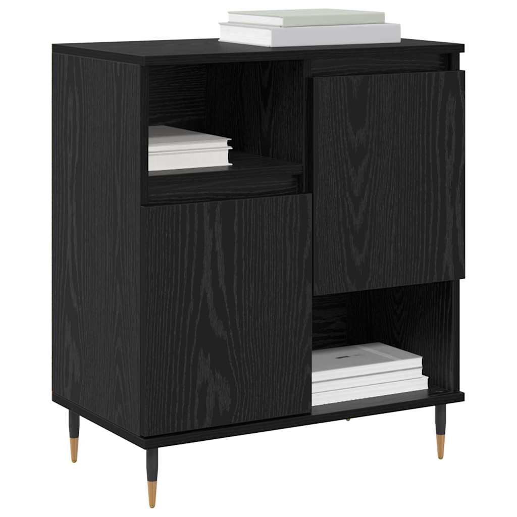 Sideboards 3 pcs Schwarze Eiche 180 x 35 x 70 cm Holzwerkstoff
