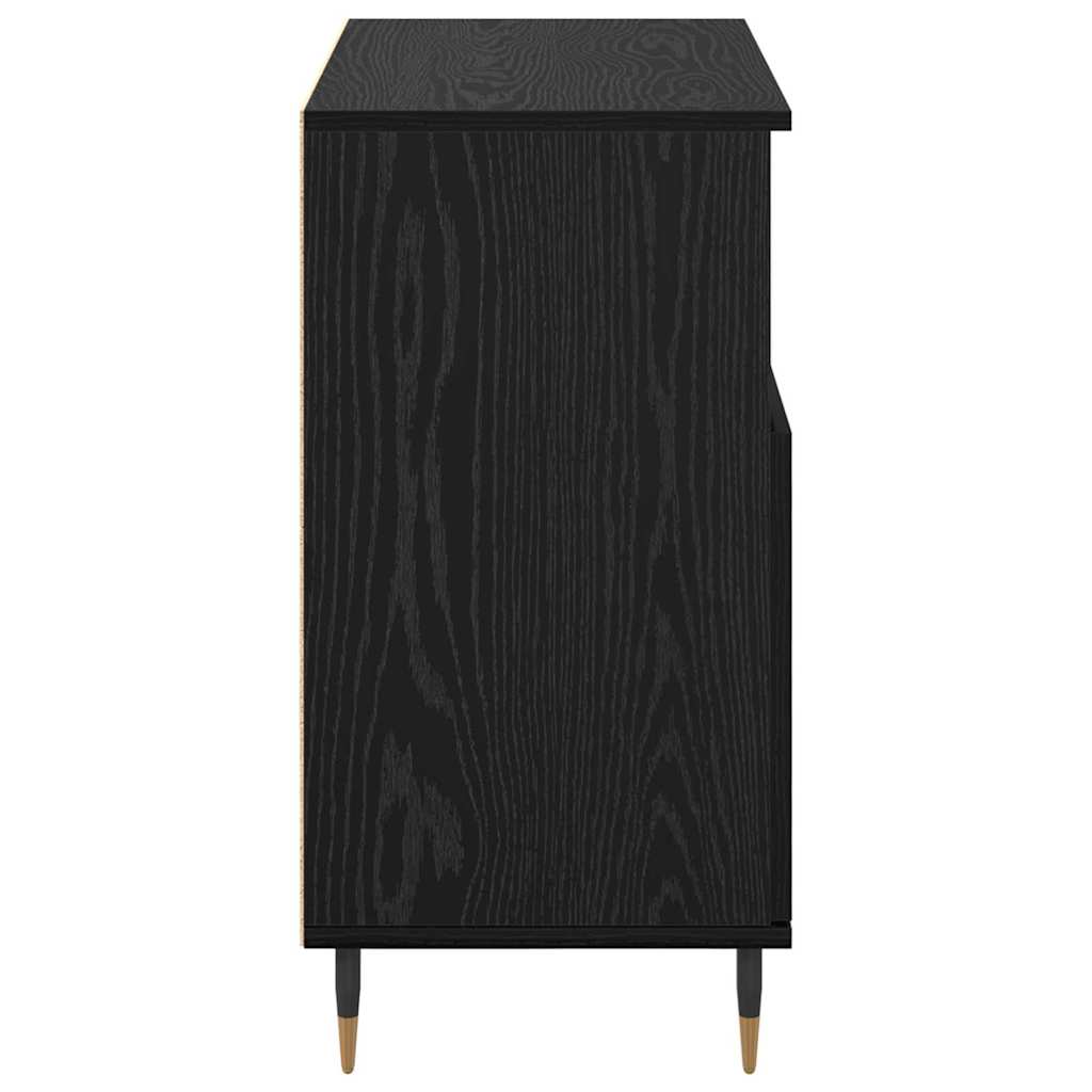 Sideboards 3 pcs Schwarze Eiche 180 x 35 x 70 cm Holzwerkstoff