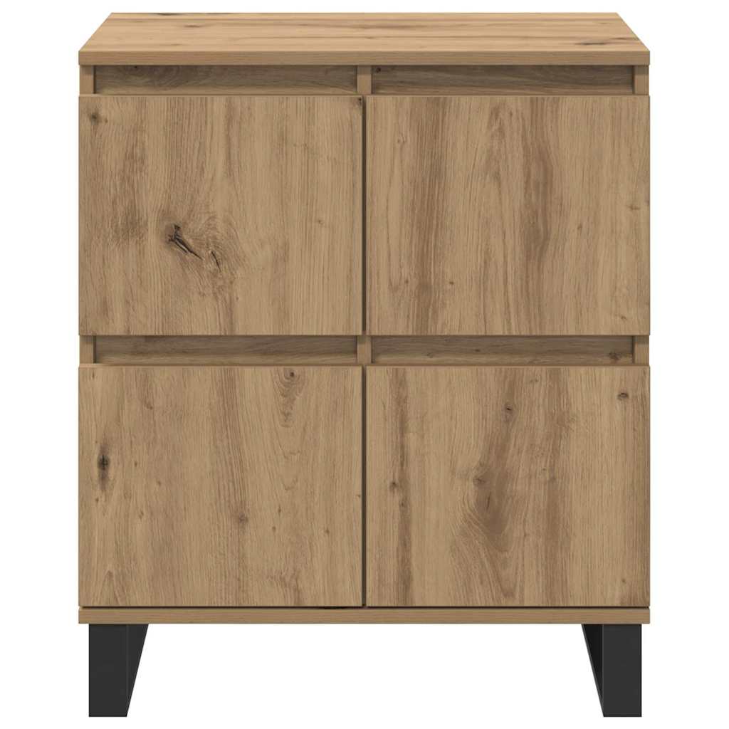 Sideboards 2 pcs Eiche handwerklich 120 x 35 x 70 cm
