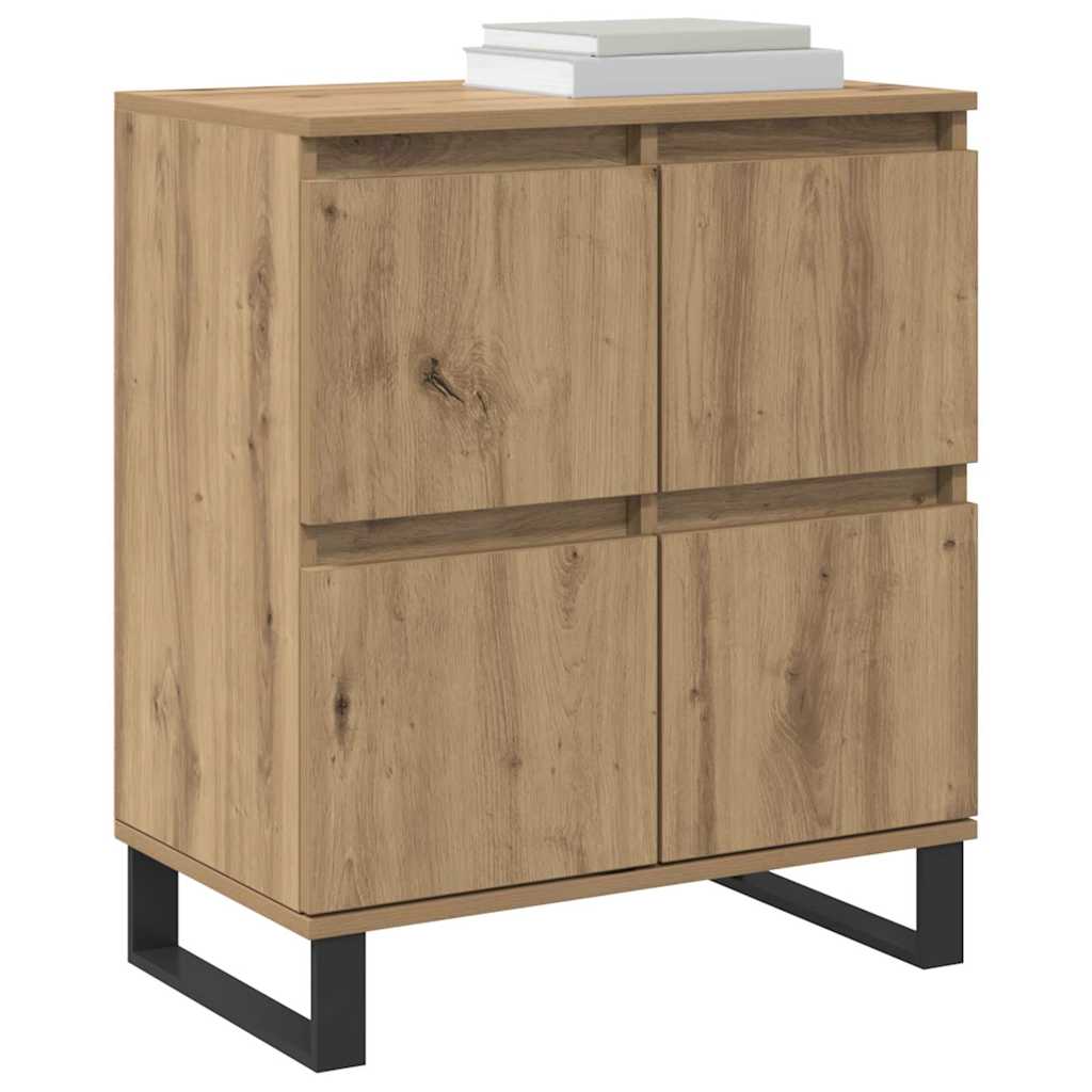 Sideboards 2 pcs Eiche handwerklich 120 x 35 x 70 cm