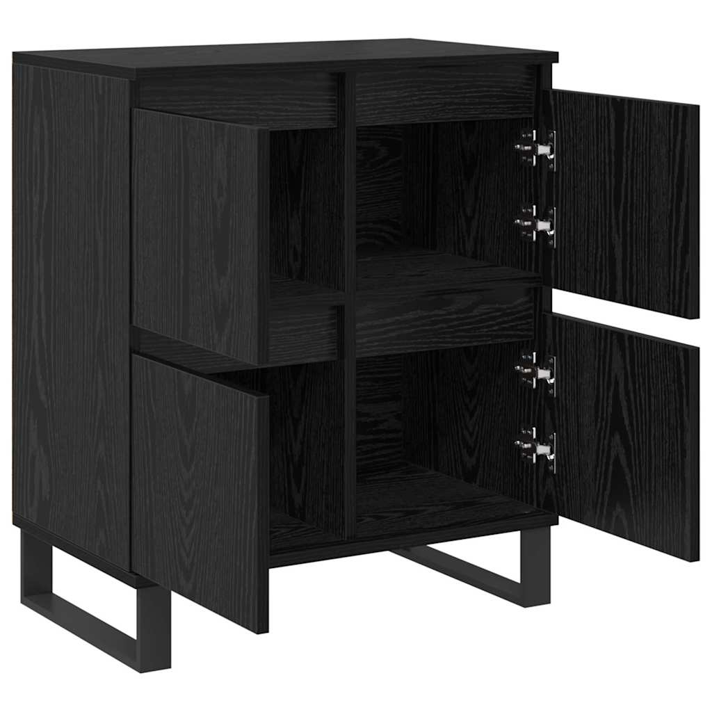 Sideboards 2 pcs Schwarze Eiche 120 x 35 x 70 cm Holzwerkstoff