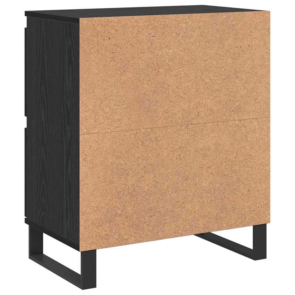 Sideboards 2 pcs Schwarze Eiche 120 x 35 x 70 cm Holzwerkstoff