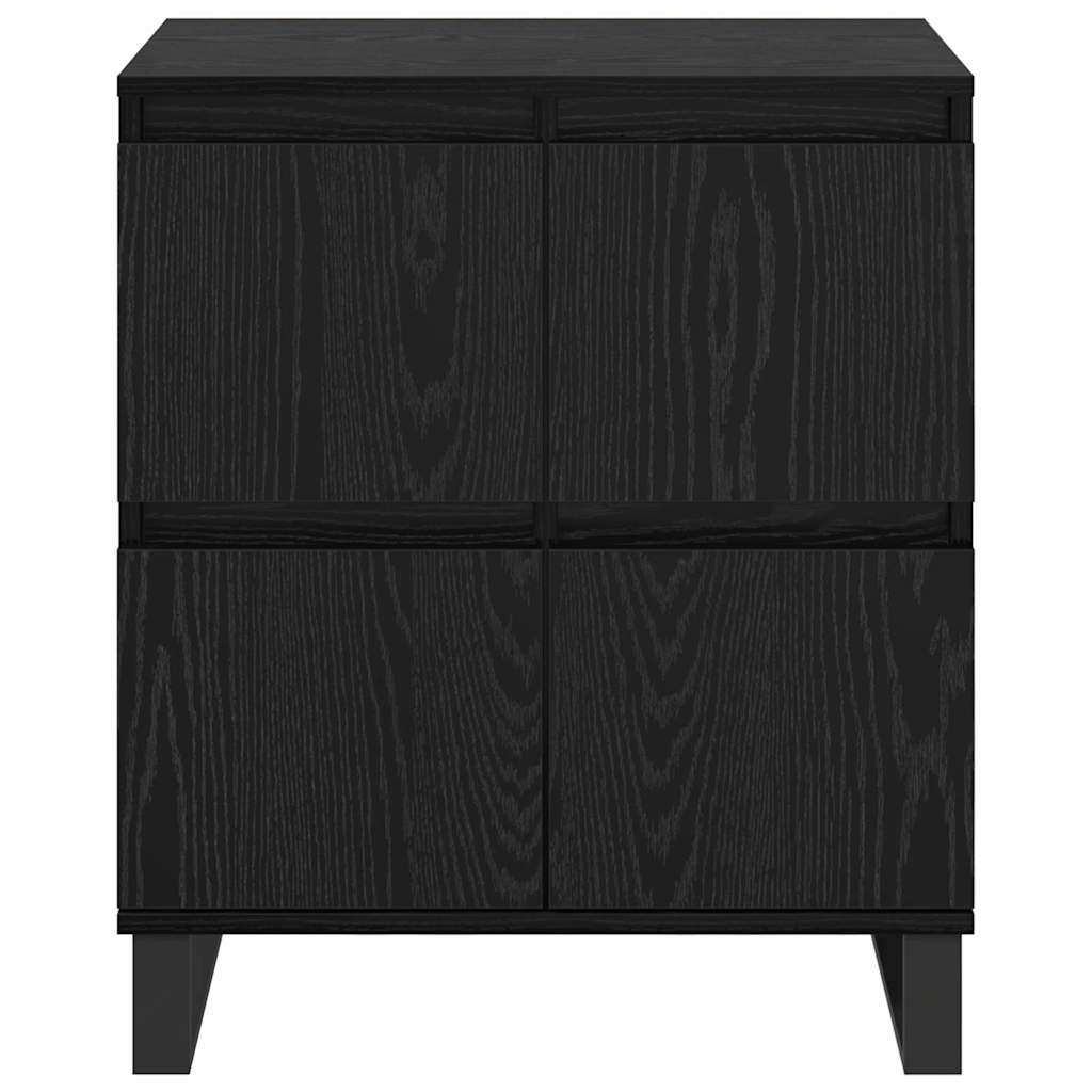Sideboards 2 pcs Schwarze Eiche 120 x 35 x 70 cm Holzwerkstoff