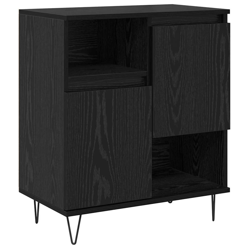 Sideboards 2 pcs Schwarze Eiche 120 x 35 x 70 cm Holzwerkstoff
