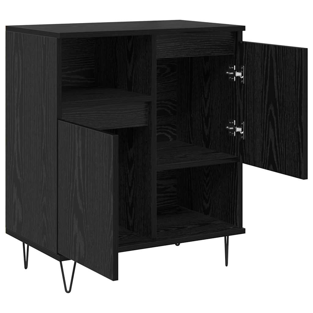 Sideboards 2 pcs Schwarze Eiche 120 x 35 x 70 cm Holzwerkstoff