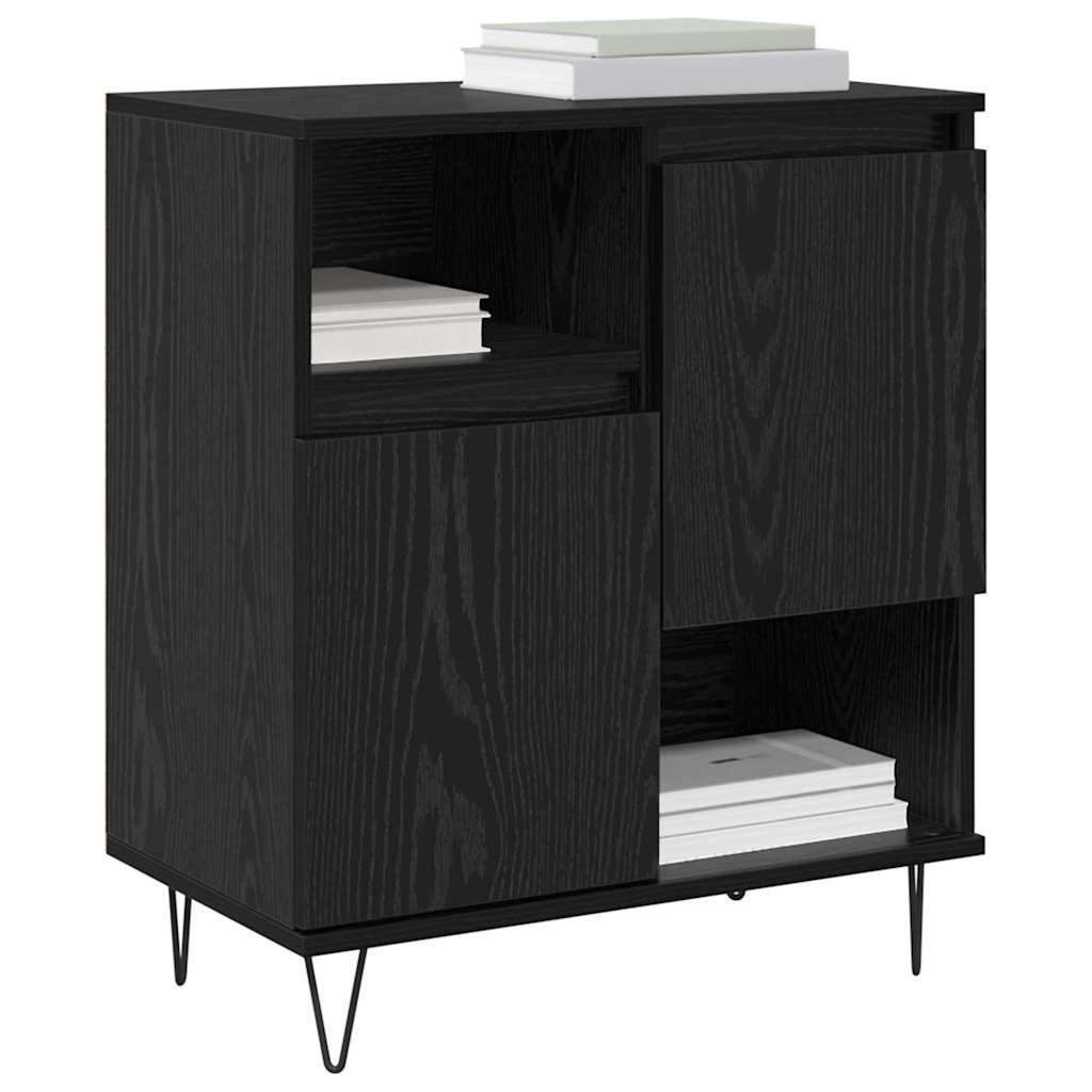Sideboards 2 pcs Schwarze Eiche 120 x 35 x 70 cm Holzwerkstoff