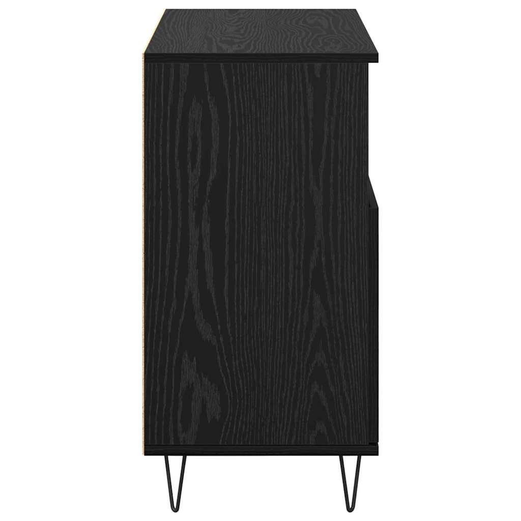 Sideboards 2 pcs Schwarze Eiche 120 x 35 x 70 cm Holzwerkstoff