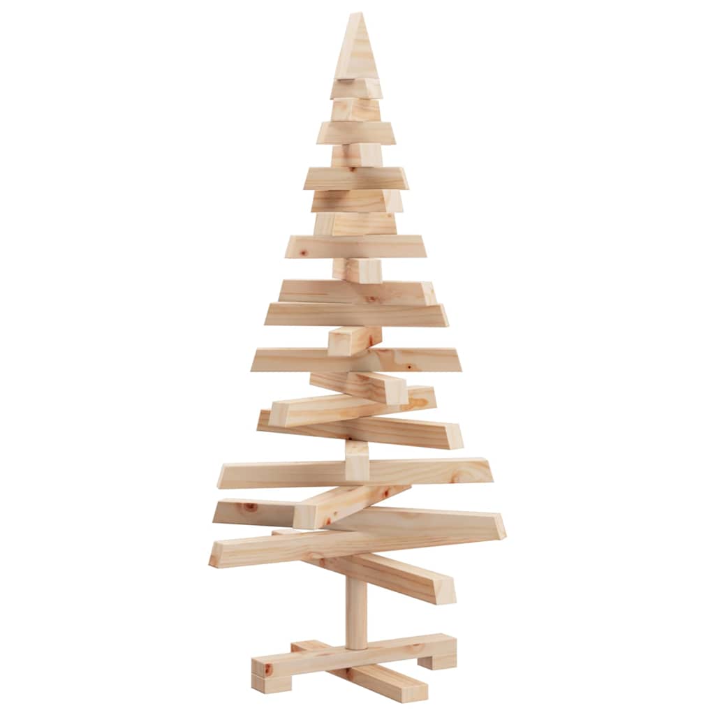 Weihnachtsbäume mit Ständer Natur 90 cm Massivholz Kiefer