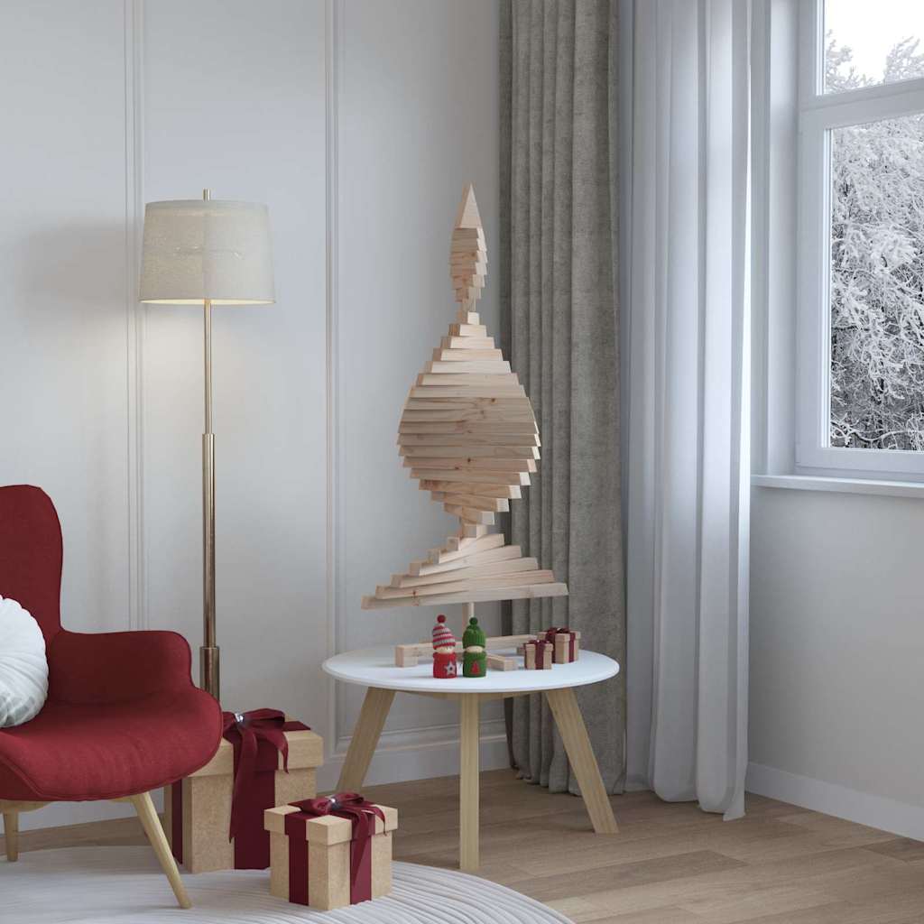 Weihnachtsbäume mit Ständer Natur 120 cm Massivholz Kiefer
