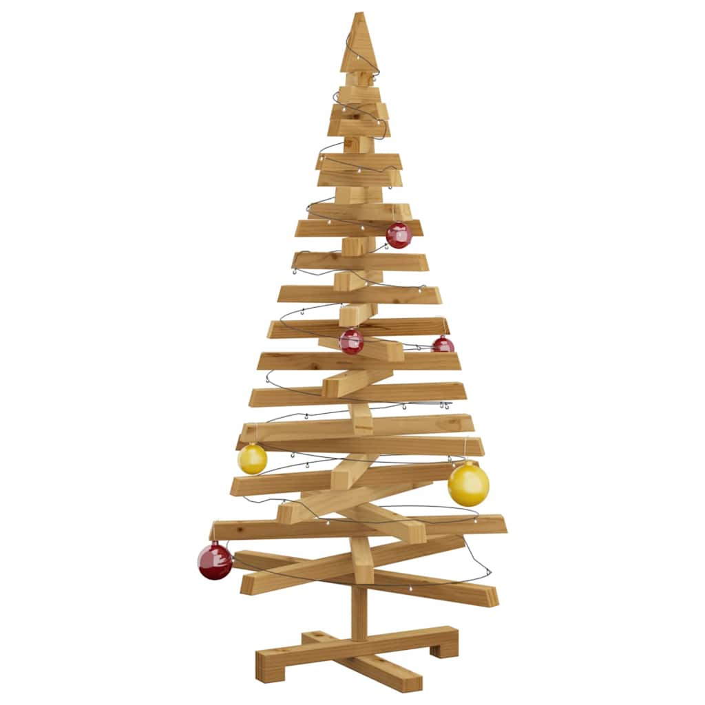 Weihnachtsbäume mit Ständer Braun 120 cm Massivholz Kiefer
