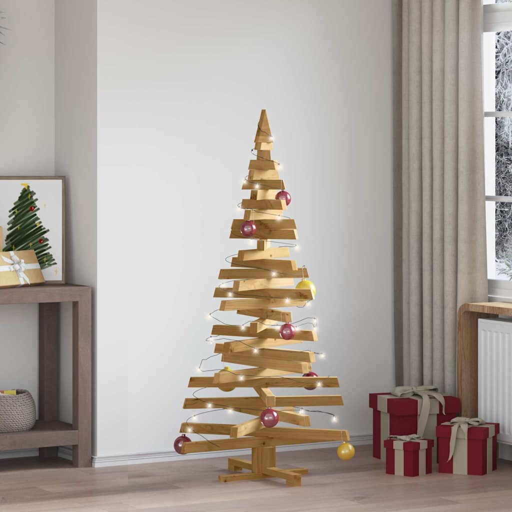 Weihnachtsbäume mit Ständer Braun 150 cm Massivholz Kiefer