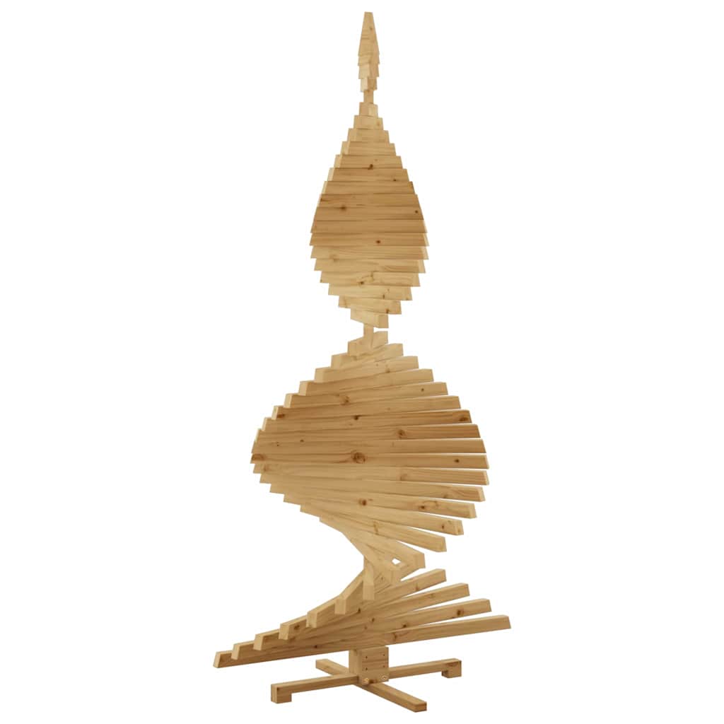 Weihnachtsbäume mit Ständer Braun 210 cm Massivholz Kiefer