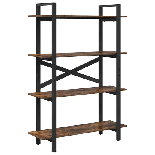 Bücherregal Geräucherte Eiche 100 x 33,5 x 140 cm Holzwerkstoff