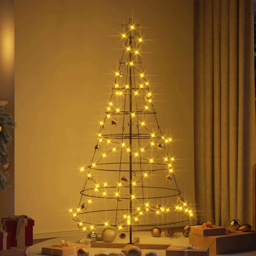 Weihnachts-Tannenzapfenbaum mit Ständer Schwarz 180 cm Stahl