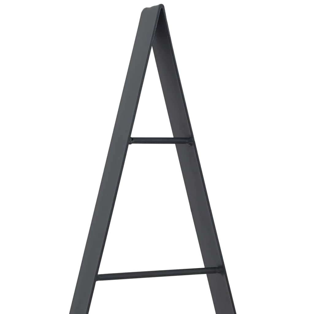 Metall Weihnachtsbaum mit Ständer Schwarz 125 cm Stahl