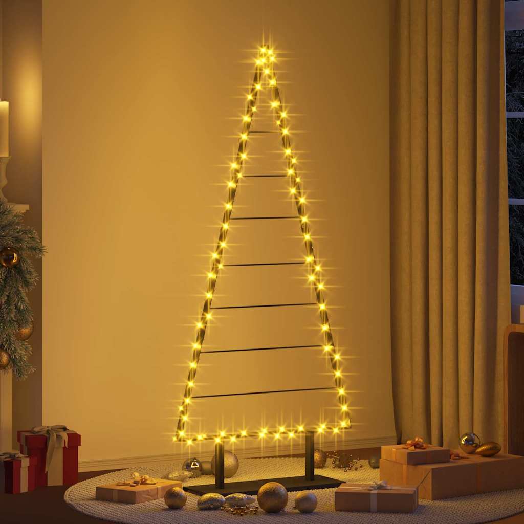 Metall Weihnachtsbaum mit Ständer Schwarz 180 cm Stahl